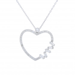 قلادة القلب المرصع بالألماس المستدير مجموعة "ايليترو" ذهب 18 قلادة القلب المرصع بالألماس المستدير مجموعة "ايليترو" ذهب 18