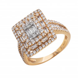 خاتم ألماس الباجيت من مجموعة "ايليترو" ذهب18 خاتم ألماس الباجيت من مجموعة "ايليترو" ذهب18