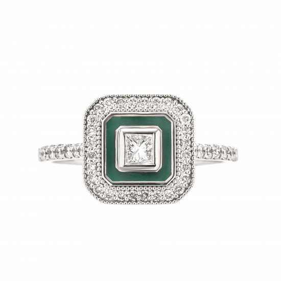 خاتم  روزاديل ذهب عيار 18 الماسVS