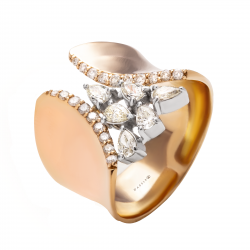 خاتم دمعة ألماس البير من مجموعة "ريدينس"ذهب 18