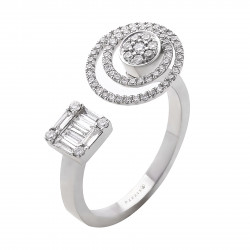 خاتم مدار ألماس الباجيت من مجموعة "ايليترو" ذهب18 خاتم مدار ألماس الباجيت من مجموعة "ايليترو" ذهب18