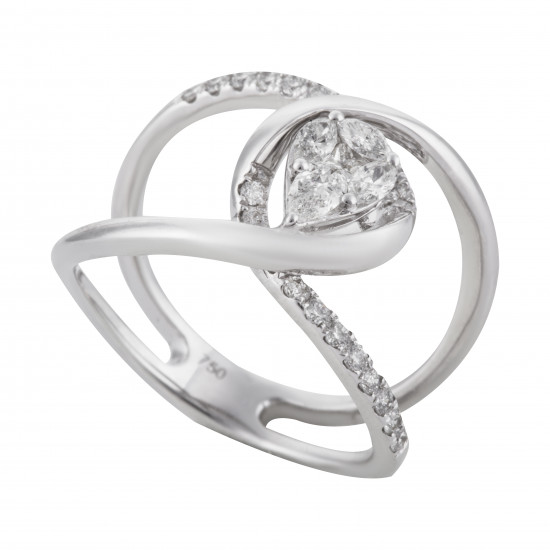 خاتم  دازل ذهب عيار 18 الماسVS