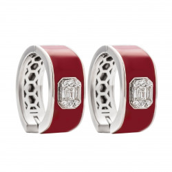 حلق ألماس الباجيت من مجموعة "روزاديل" ذهب 18 حلق ألماس الباجيت من مجموعة "روزاديل" ذهب 18