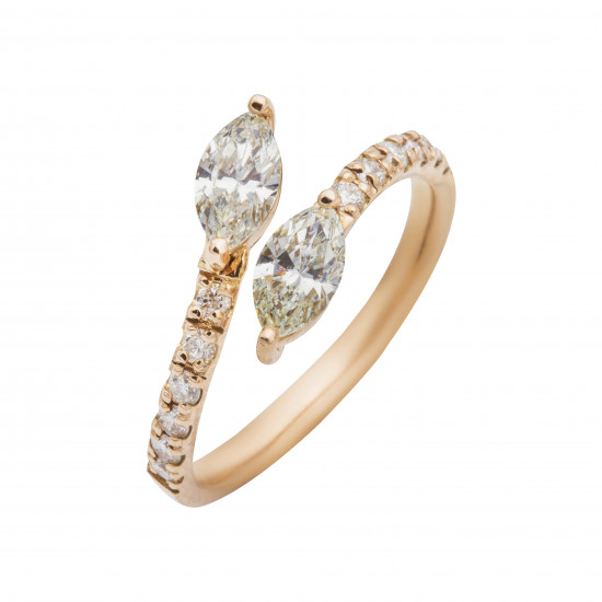 خاتم  ريدينس ذهب عيار 18 الماسVS 