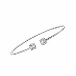 اسوارة ألماس الباجيت  من مجموعة "ايليترو" ذهب 18