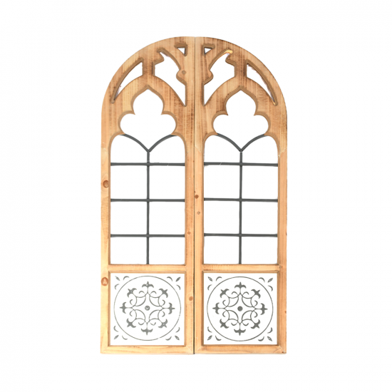 ديكور مرآة حائط اطار خشب 70×120 سم ديكور مرآة حائط اطار خشب 70×120 سم