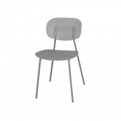 كرسي مفرد جانبي بلاستيك / معدن