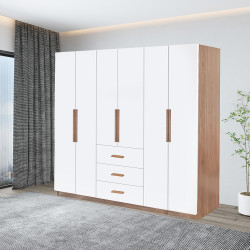 دولاب ملابس تركي 6 باب خشب