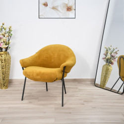 كرسي مفرد فاخر تصميم حديث اصفر كرسي مفرد فاخر تصميم حديث اصفر