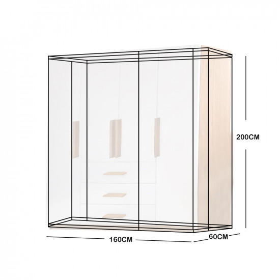دولاب ملابس تركي 4 باب خشب دولاب ملابس تركي 4 باب خشب