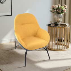 كرسي جانبي مفرد أصفر