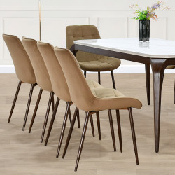 طاولة طعام رخام 10 كراسي بأرجل معدنية طاولة طعام رخام 10 كراسي بأرجل معدنية