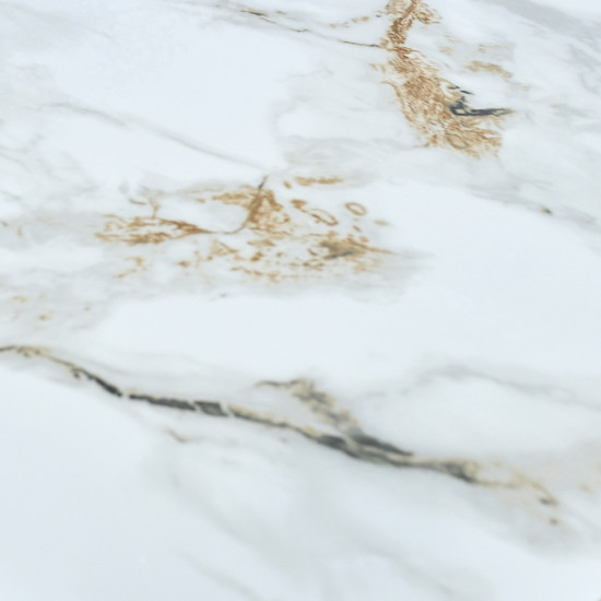 طاولة طعام رخام 10 كراسي بأرجل معدنية