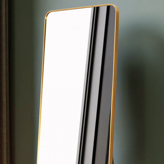 مرآة استاند عصرية بإطار ذهبي 170×60 سم