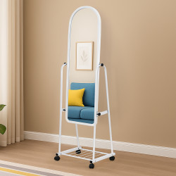 مرآة استاند متحرك أبيض 160×35 سم