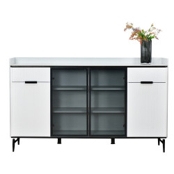 دولاب متعدد الاستخدام من الخشب والزجاج 160 سم دولاب متعدد الاستخدام من الخشب والزجاج 160 سم