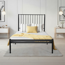 هيكل سرير اسود 200x120 سم هيكل سرير اسود 200x120 سم