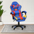 كرسي ألعاب أحترافي من الجلد أزرق × أحمر