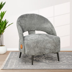 كرسي مفرد فاخر قماشي رمادي كرسي مفرد فاخر قماشي رمادي