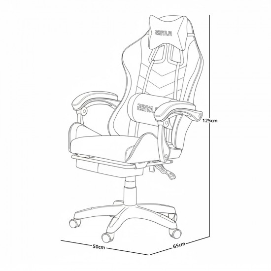كرسي ألعاب أحترافي مخمل رمادي كرسي ألعاب أحترافي مخمل رمادي