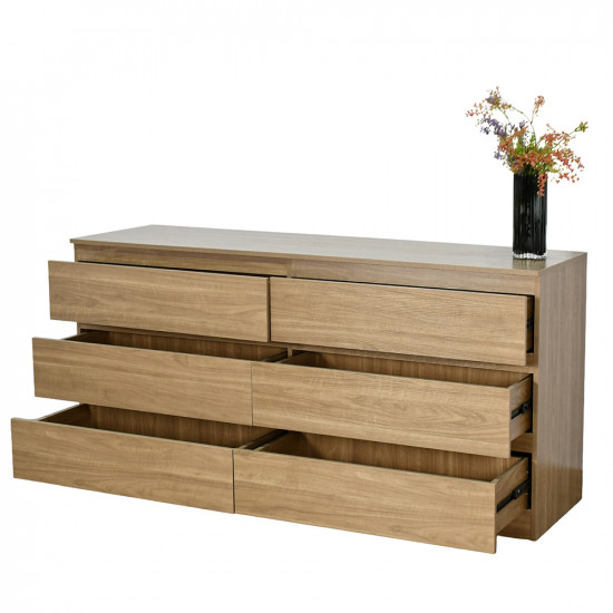 خزانة خشبية مودرن 6 أدراج 160 سم خزانة خشبية مودرن 6 أدراج 160 سم