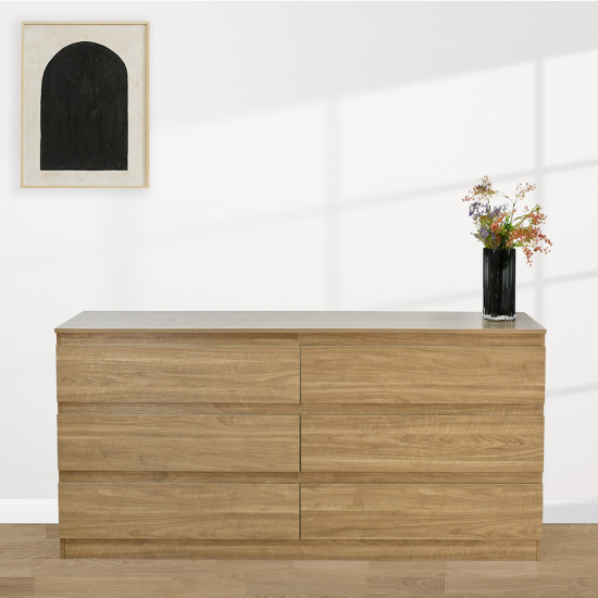 خزانة خشبية مودرن 6 أدراج 160 سم خزانة خشبية مودرن 6 أدراج 160 سم