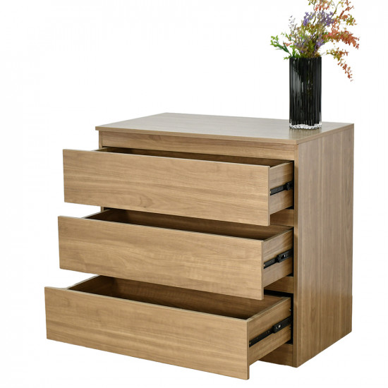 خزانة خشبية مودرن 3 أدراج 80 سم خزانة خشبية مودرن 3 أدراج 80 سم