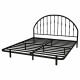 هيكل سرير معدني أسود 180×200 سم هيكل سرير معدني أسود 180×200 سم