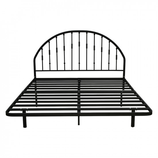 هيكل سرير معدني أسود 180×200 سم هيكل سرير معدني أسود 180×200 سم