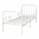  سرير معدني أبيض 80×170 سم