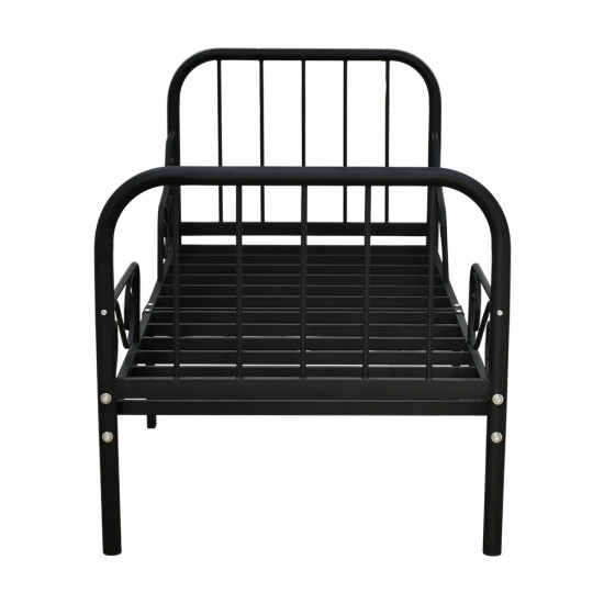 سرير معدني أسود 170X80 سم