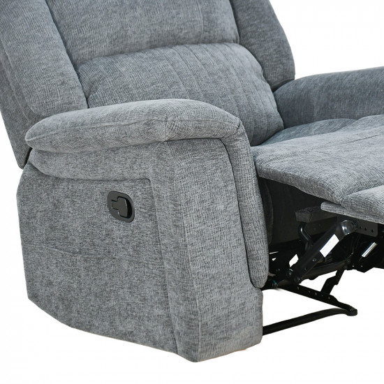 كرسي استرخاء فاخر ثابت قماش رمادي كرسي استرخاء فاخر ثابت قماش رمادي