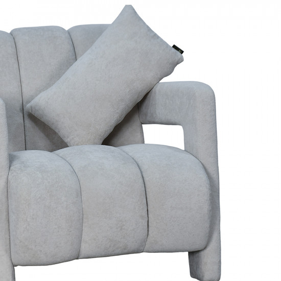 كرسي مفرد فخم مودرن مخمل رمادي كرسي مفرد فخم مودرن مخمل رمادي