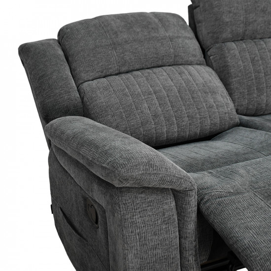 كنبة استرخاء قماش 3 مقاعد قابلة للإمالة كنبة استرخاء قماش 3 مقاعد قابلة للإمالة