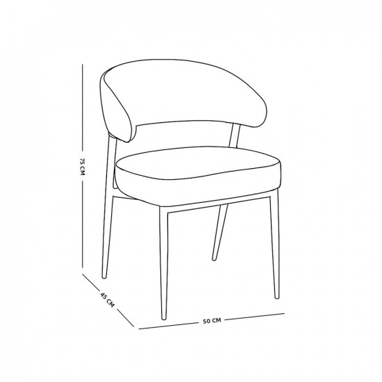 كرسي مفرد مودرن جلد بأرجل معدنية رمادي كرسي مفرد مودرن جلد بأرجل معدنية رمادي