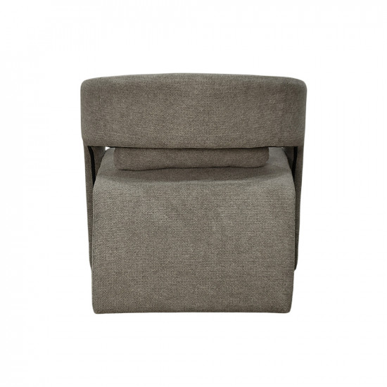 كرسي مفرد فاخر من القماش بني كرسي مفرد فاخر من القماش بني