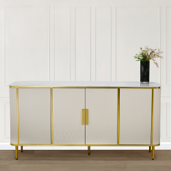 دولاب بوفيه خشب سطح سيراميك 160 سم دولاب بوفيه خشب سطح سيراميك 160 سم