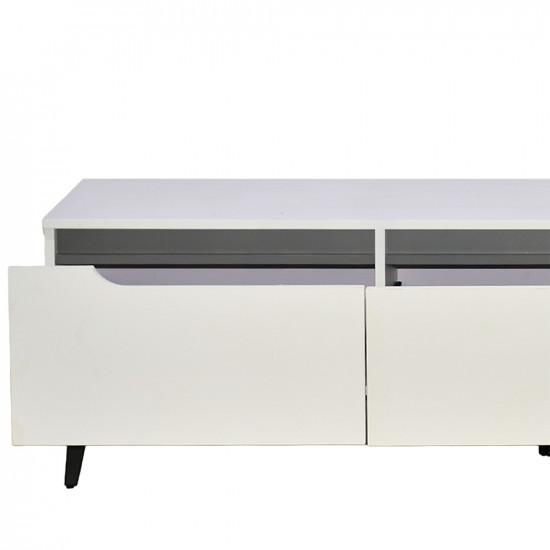 وحدة تلفاز مودرن خشب أبيض 160 سم