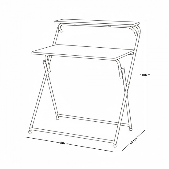 مكتب قابل للطي خشبي عصري 80×100 سم مكتب قابل للطي خشبي عصري 80×100 سم