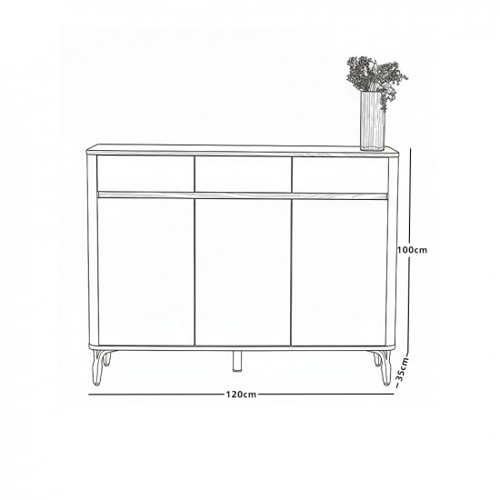 دولاب متعدد الاستخدام خشبي 120 سم دولاب متعدد الاستخدام خشبي 120 سم