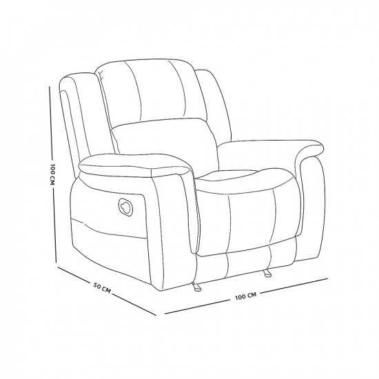كرسي استرخاء فاخر ثابت قماش بيج كرسي استرخاء فاخر ثابت قماش بيج