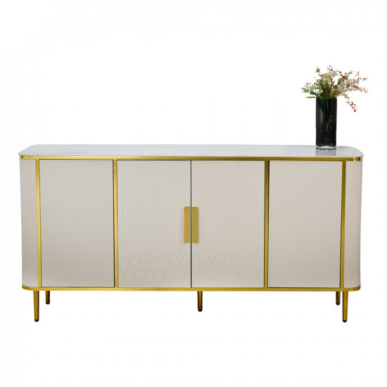 دولاب بوفيه خشب سطح سيراميك 160 سم