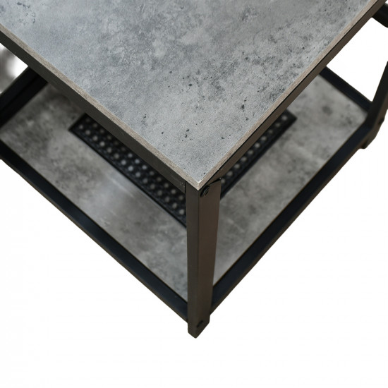 طقم طاولات خدمة 5 قطع 2 دور خشب مع راتان طقم طاولات خدمة 5 قطع 2 دور خشب مع راتان