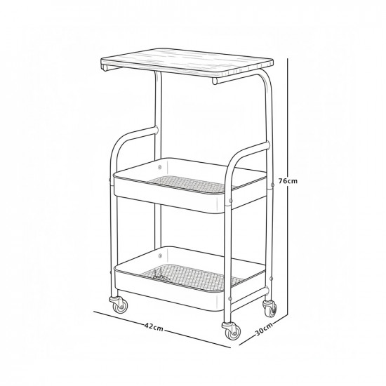 وحدة رفوف متحركة 3 أدوار سطح خشبي وحدة رفوف متحركة 3 أدوار سطح خشبي