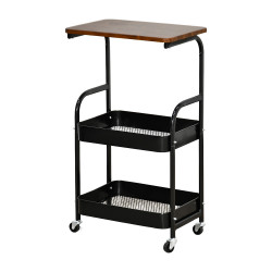 وحدة رفوف متحركة 3 أدوار سطح خشبي وحدة رفوف متحركة 3 أدوار سطح خشبي