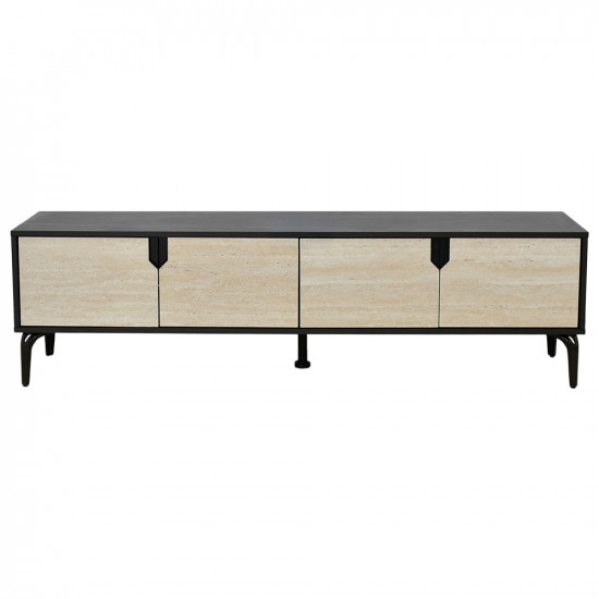 وحدة تلفاز مودرن خشبية 160 سم