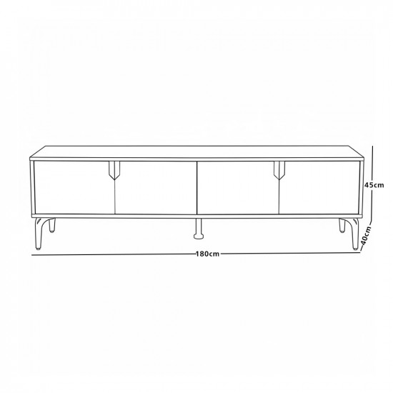 وحدة تلفاز مودرن خشب 180 سم وحدة تلفاز مودرن خشب 180 سم