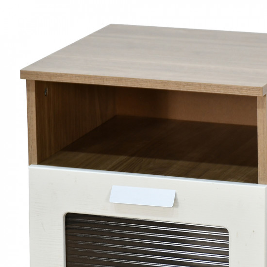 طاولة سرير جانبية مودرن خشبية طاولة سرير جانبية مودرن خشبية