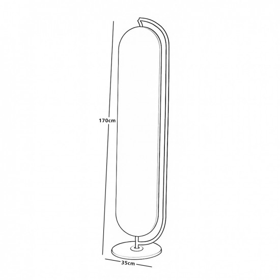 مرآة ديكور استاند معدني مع قاعدة رخام ثابتة