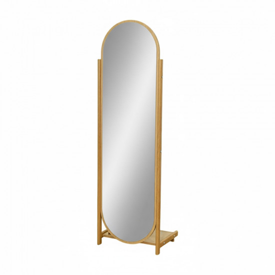 مرآة ديكور استاند بإطار خشبي عصري مرآة ديكور استاند بإطار خشبي عصري